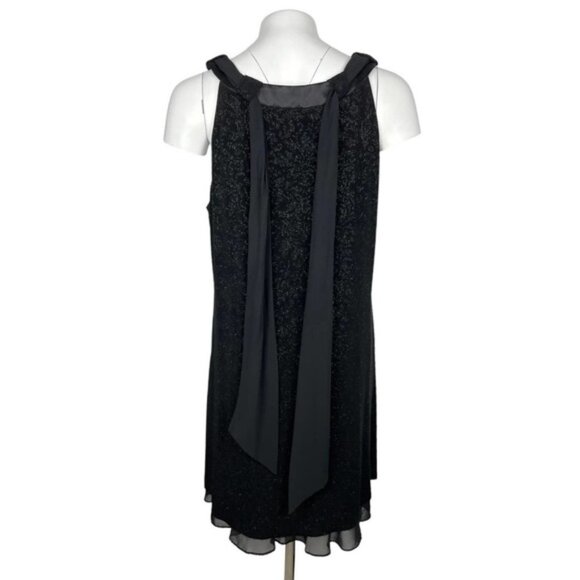 R&M Richards Shift Dress Sz 16 Black - Picture 4 of 7